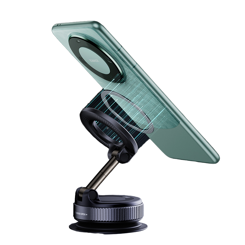 Jopree N55 Manual Lock Car Phone Holder - Magnetic Vacuum Suction Cup Mount